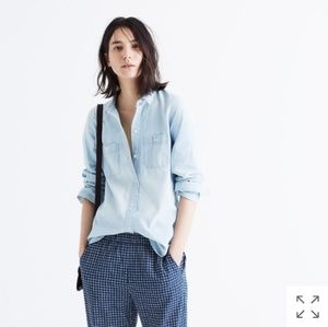 Madewell Slim Ex-boyfriend Shirt in Chambray